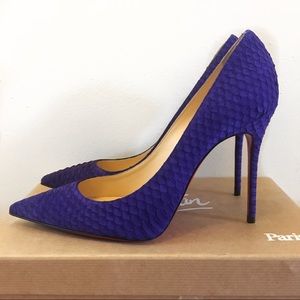 NEW Christian Louboutin Décolleté 554 Watersnake